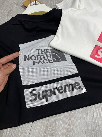 THE NORTH FACE x SUPREME 網版印花LOGO短袖T恤