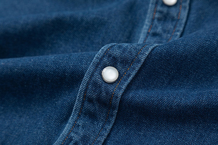 AMI PARIS DENIM SHIRT 愛心刺繡牛仔襯衫