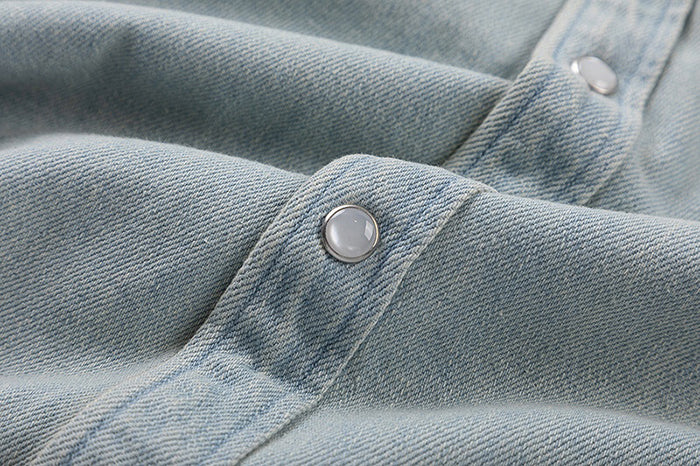 AMI PARIS DENIM SHIRT 愛心刺繡牛仔襯衫