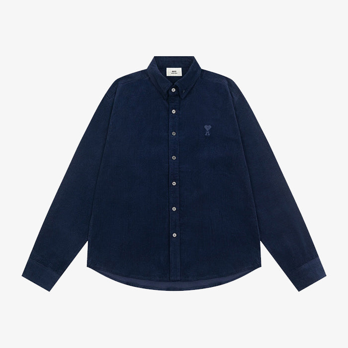 AMI PARIS Corduroy Shirt 純色燈芯絨襯衫