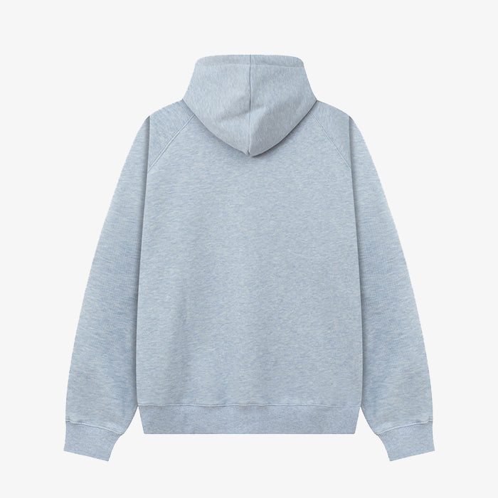 AMI Paris Embroidered Cotton Hoodie 連帽口袋運動衫