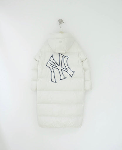 MLB New York Yankees 連帽長款羽絨服