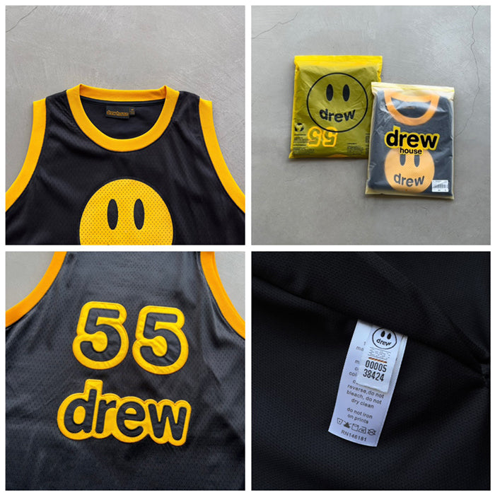 Drew House  Mesh Mascot Basketball Jersey 笑臉球衣背心