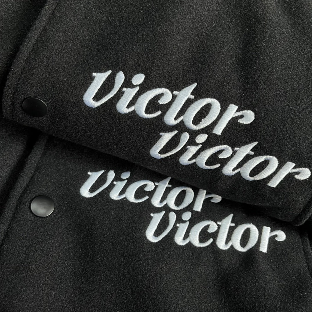 VICTOR VICTOR VARSITY JACKET 廓形鋪棉夾克