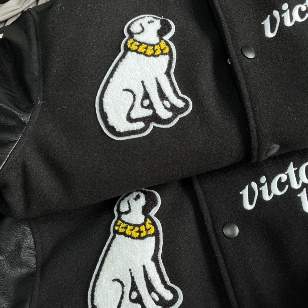 VICTOR VICTOR VARSITY JACKET 廓形鋪棉夾克