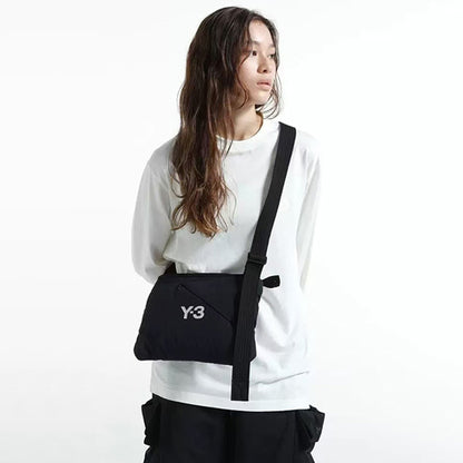 Y-3 LOGO Printed Nylon Sacoche Bag 尼龍斜跨包