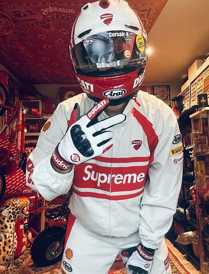 SUPREME x DUCATI TRACK JACKET PANT 立領運動夾克|長褲