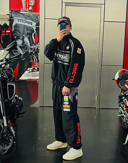 SUPREME x DUCATI TRACK JACKET PANT 立領運動夾克|長褲