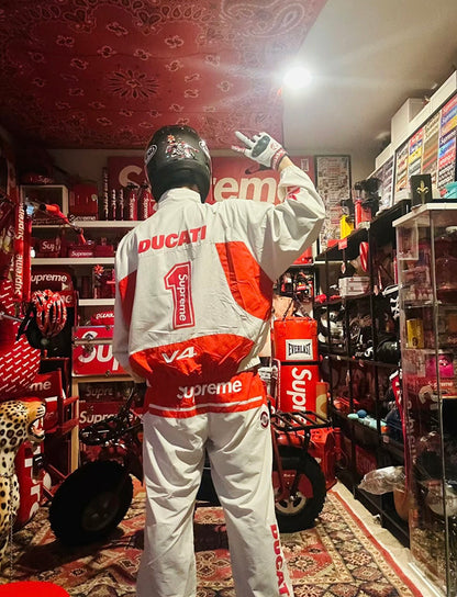 SUPREME x DUCATI TRACK JACKET PANT 立領運動夾克|長褲