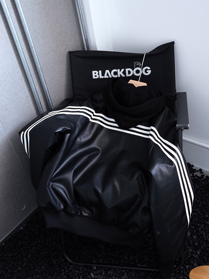 Adidas Originals FW24 PU Jacket | 復古連帽皮衣