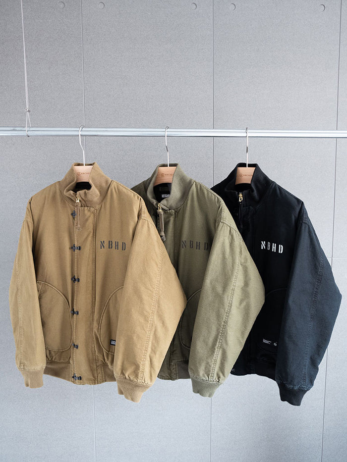 NEIGHBORHOOD DECK JACKET 軍事風立領鋪棉夾克