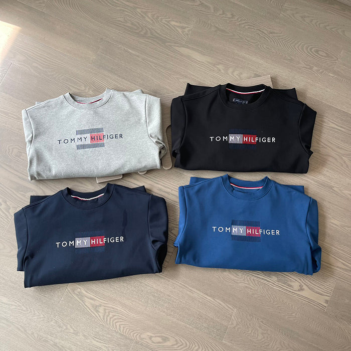 TOMMY HILFIGER Sweatshirt 刺繡旗幟刷毛衛衣