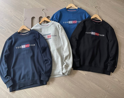 TOMMY HILFIGER Sweatshirt 刺繡旗幟刷毛衛衣