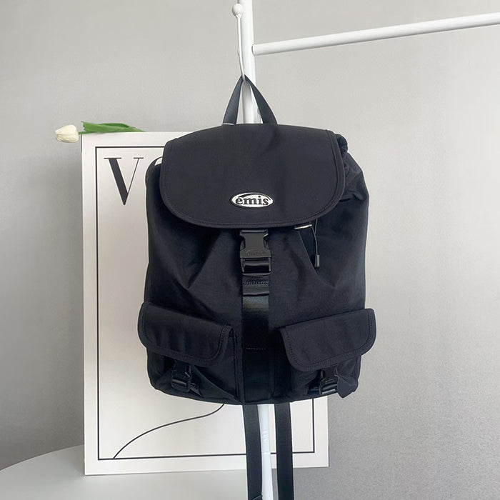 EMIS Double Pocket Backpack 雙口袋尼龍後背包