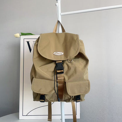 EMIS Double Pocket Backpack 雙口袋尼龍後背包