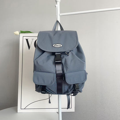 EMIS Double Pocket Backpack 雙口袋尼龍後背包