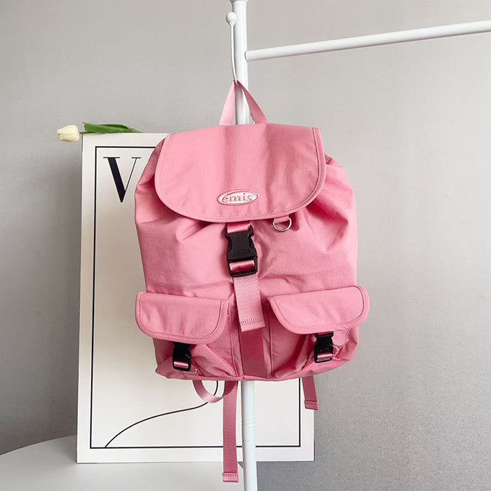 EMIS Double Pocket Backpack 雙口袋尼龍後背包