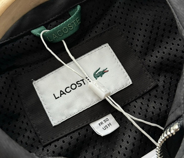 Lacoste 鱷魚短款防潑水翻領夾克