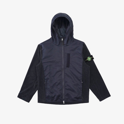 STONE ISLAND 石頭島異材質拼接連帽夾克