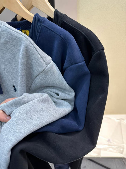 - 全新特價 - POLO Ralph Lauren Fleece Sweatshirt 刺繡刷毛衛衣 (灰色XL)