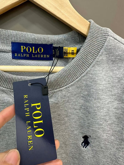 - 全新特價 - POLO Ralph Lauren Fleece Sweatshirt 刺繡刷毛衛衣 (灰色XL)