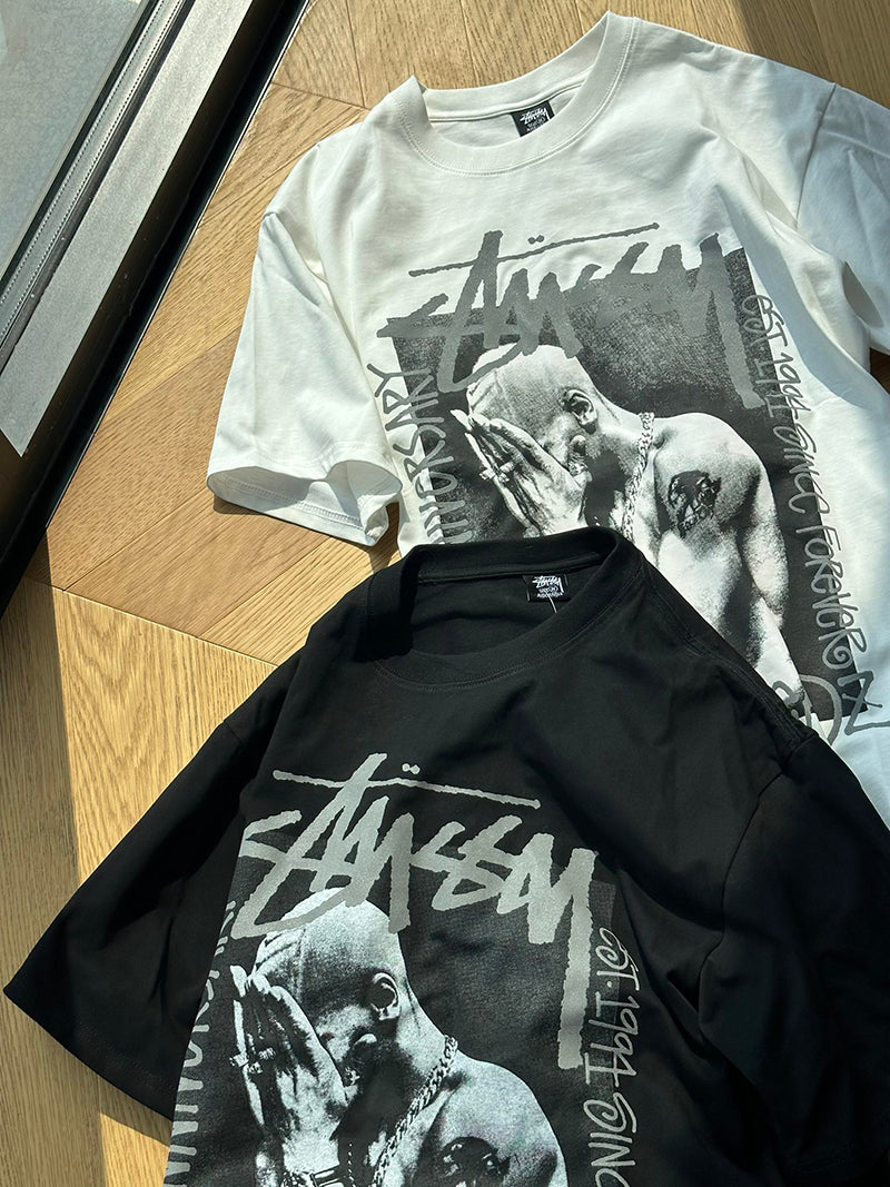 STUSSY X GOLDIE METALHEADZ 30 TEE 30週年人像印花短袖T恤