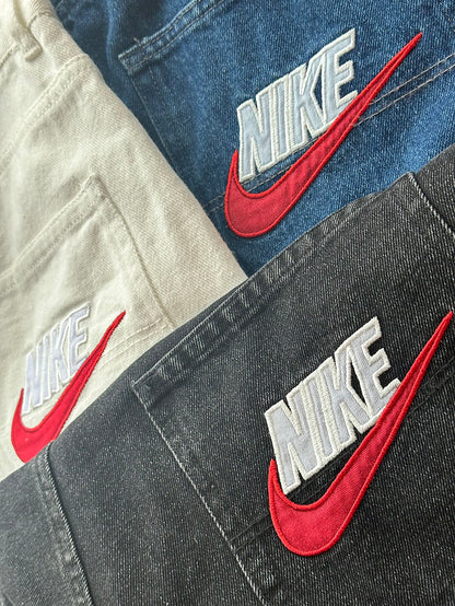 SUPREME x NIKE SS24 DENIM SHORT 直筒牛仔短褲