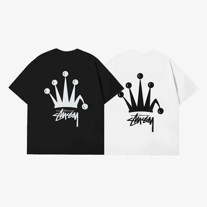 STUSSY 皇冠印花短袖T恤