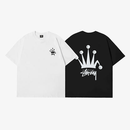 STUSSY 皇冠印花短袖T恤