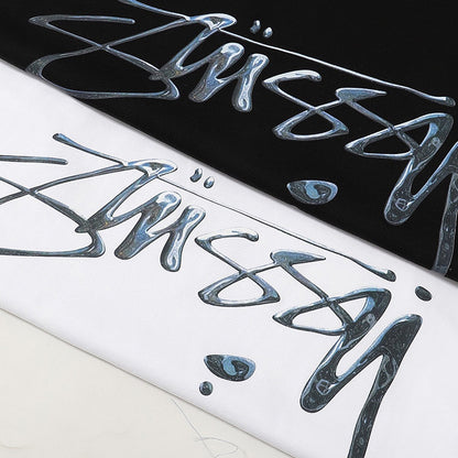 STUSSY 水銀印花短袖T恤