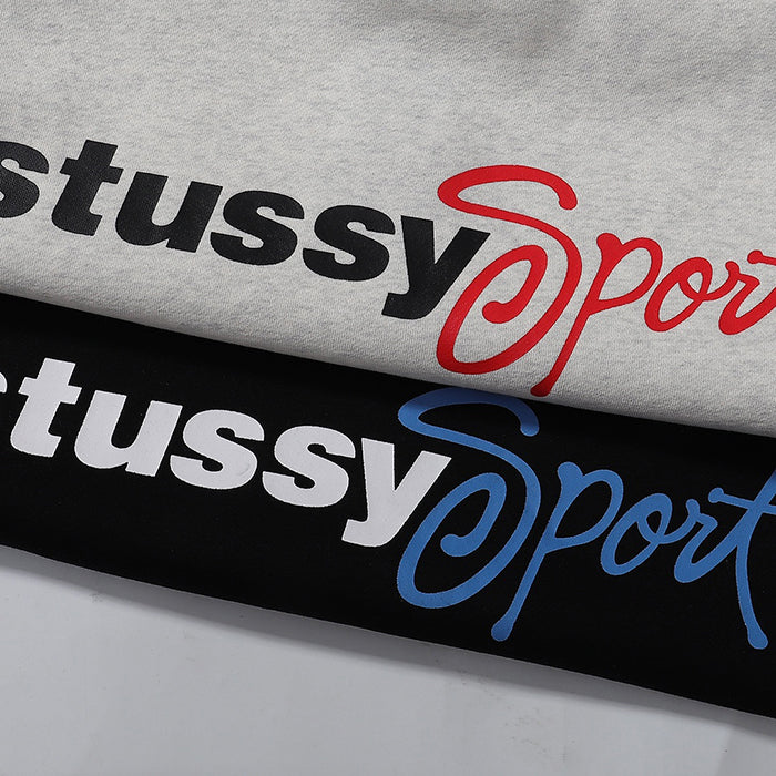 STUSSY SPORT SCRIPT CREW 運動刷毛衛衣