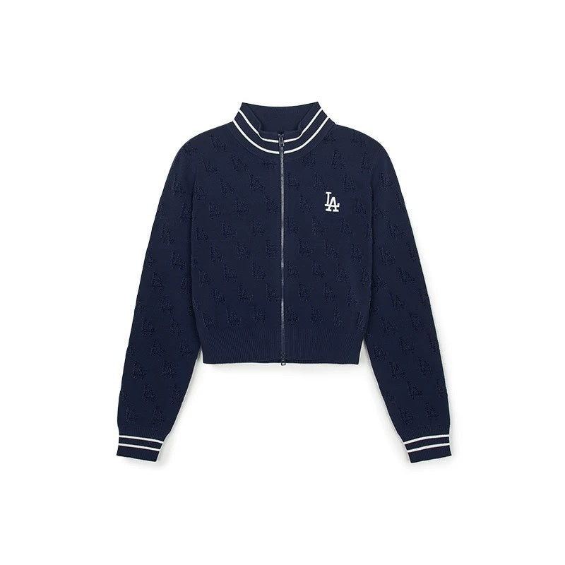 MLB Monogram Cardigan 短版字母針織衫