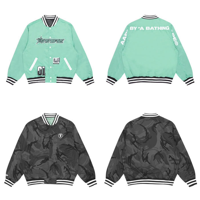 AAPE BY *A BATHING APE® REVERSIBLE BOMBER JACKET 雙面穿飛行員夾克