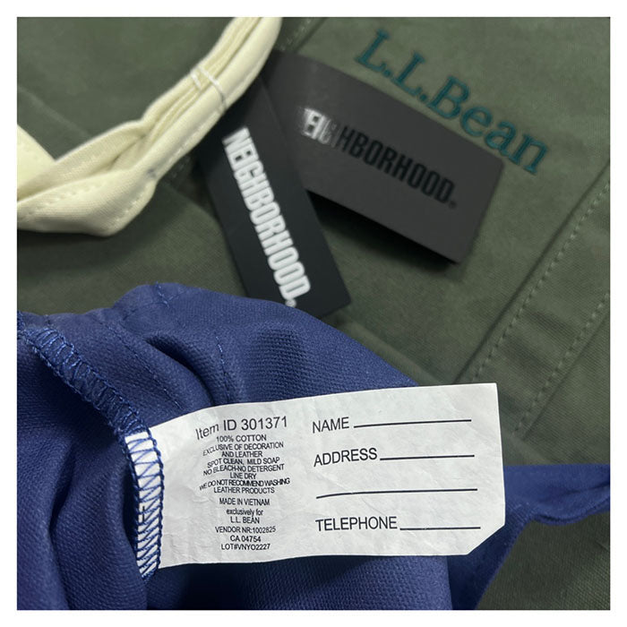 NEIGHBORHOOD x L.L.BEAN GROCERY TOTE 帆布手提托特包