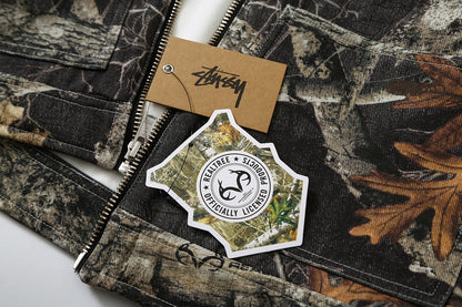 STUSSY 楓葉印花工裝夾克