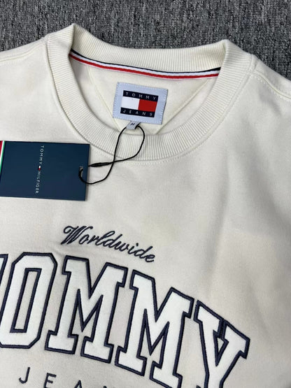 TOMMY JEANS 字母刷毛衛衣