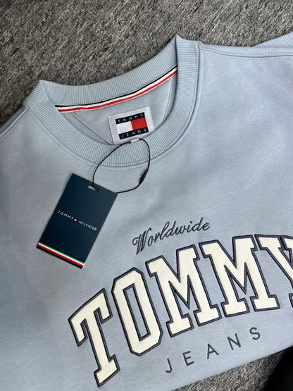 TOMMY JEANS 字母刷毛衛衣