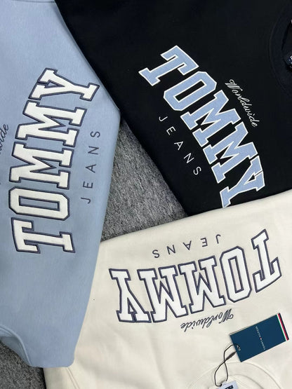 TOMMY JEANS 字母刷毛衛衣