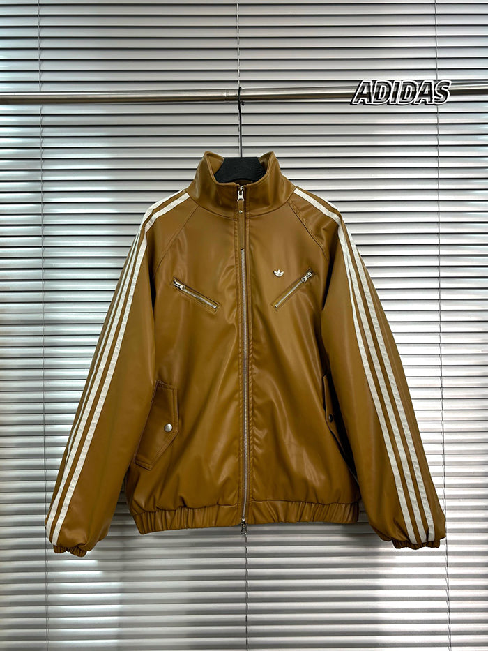 Adidas Originals SPORT PUL Jacket 愛迪達立領皮夾克