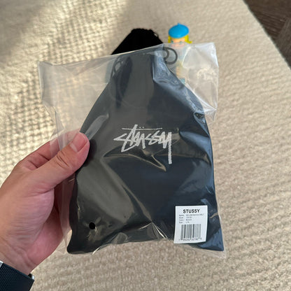 STUSSY 鏤空雙S真皮皮帶