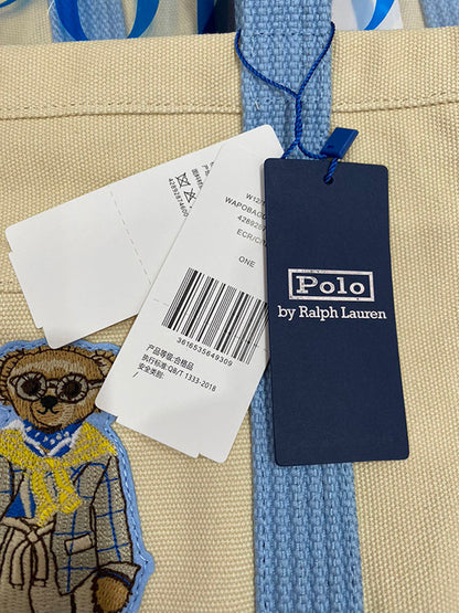 POLO RALPH LAUREN POLO熊帆布托特包