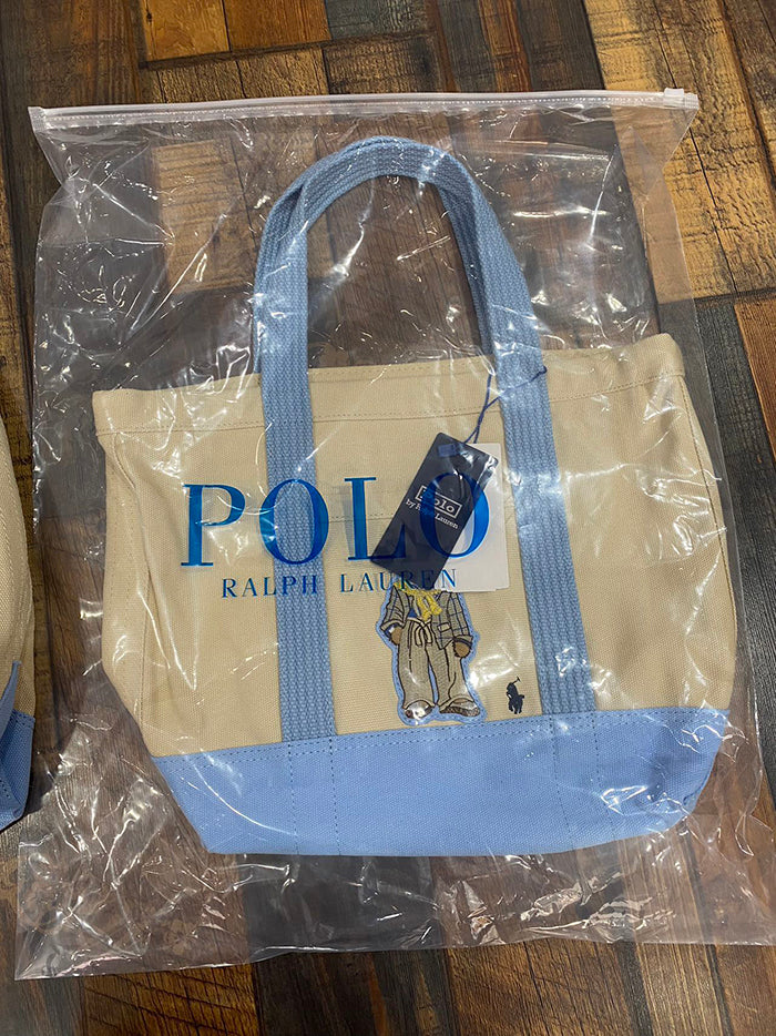 POLO RALPH LAUREN POLO熊帆布托特包