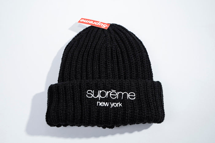 Supreme Classic Logo Chunky Ribbed Beanie FW24 經典標誌粗螺紋毛帽