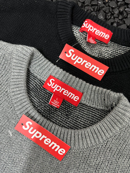 Supreme x THRASHER SWEATER 線嵌LOGO針織毛衣