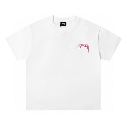 STUSSY 撞色LOGO8號球短袖T恤