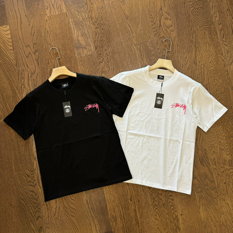 STUSSY 撞色LOGO8號球短袖T恤