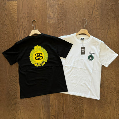 STUSSY 皇冠花環印花短袖T恤