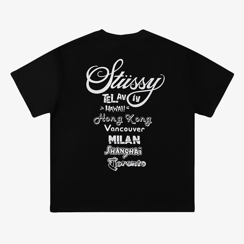 STUSSY SS23 TOUR T-SHIRT 世界巡遊系列短袖T恤