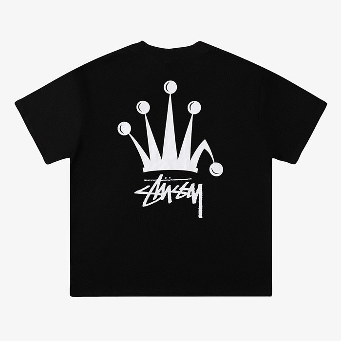 STUSSY 皇冠印花短袖T恤