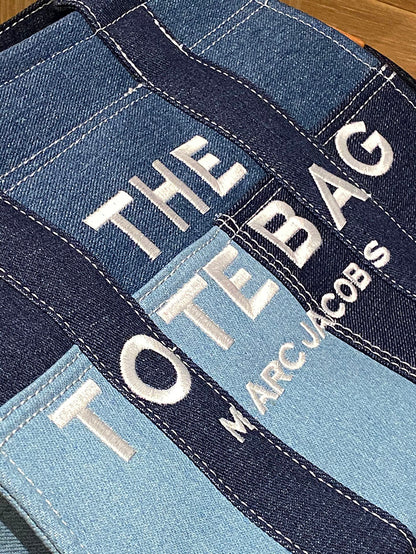 MARC JACOBS THE DENIM TOTE 牛仔拼接手提托特包